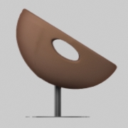 FABRIC COVERING ARMCHAIR