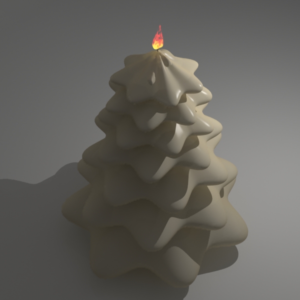 Xmas wax candle