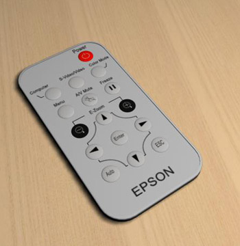 telecomando tridimensionale del videoproiettore ESPSON