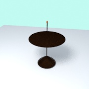 Tavolino disegnato da Achille Castiglioni nel 1974