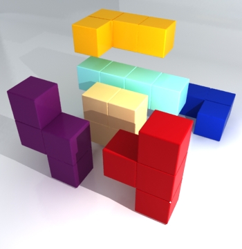 Armchair ispired by Tetris videogame