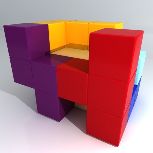 Armchair ispired by Tetris videogame