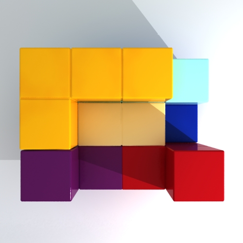 Armchair ispired by Tetris videogame