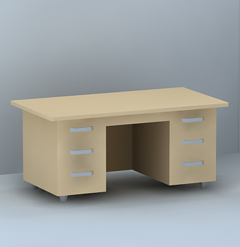 Traditional Office Desk on 3d Models   Office Furniture   Traditional Office Desk